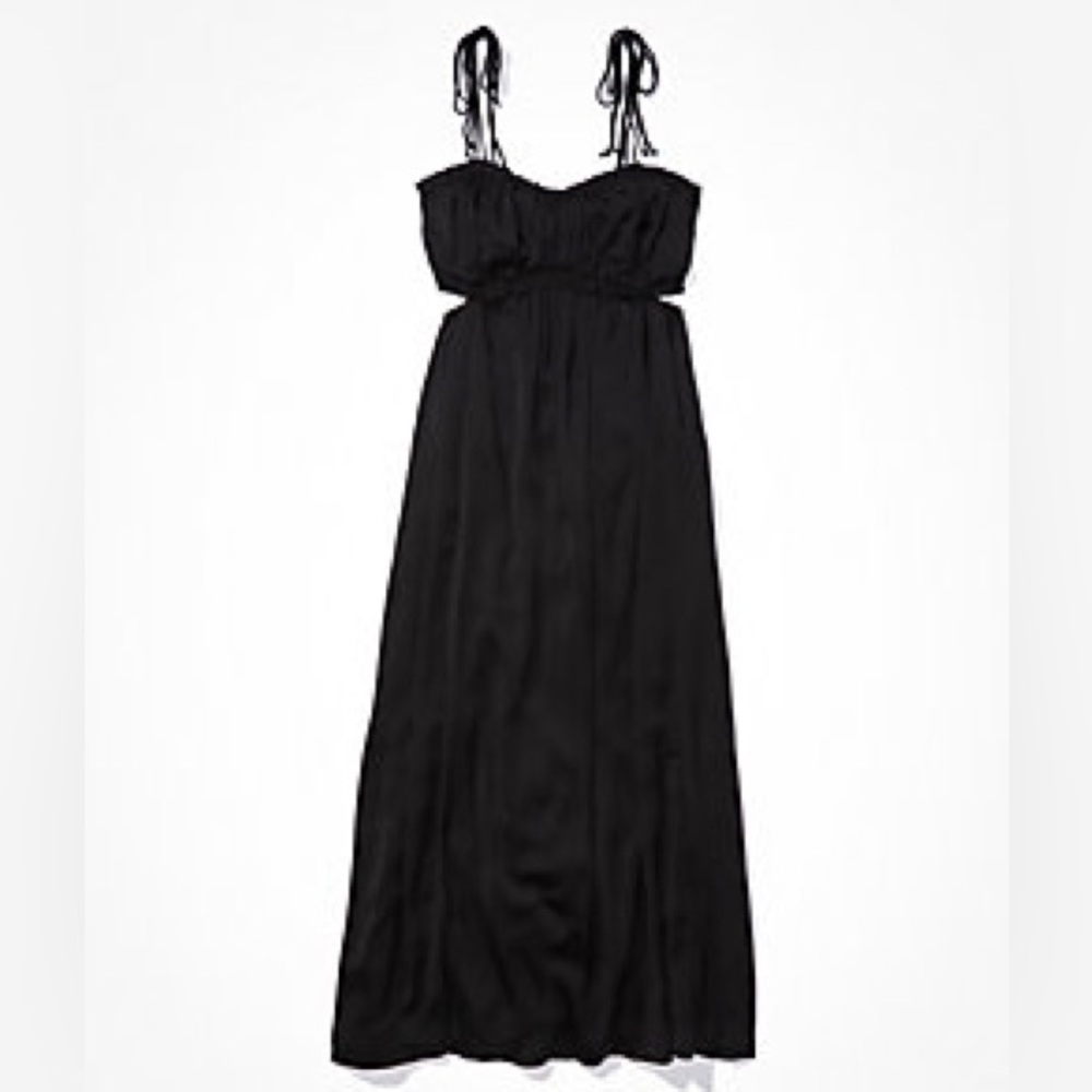 AE Silky Ruched Midi Dress